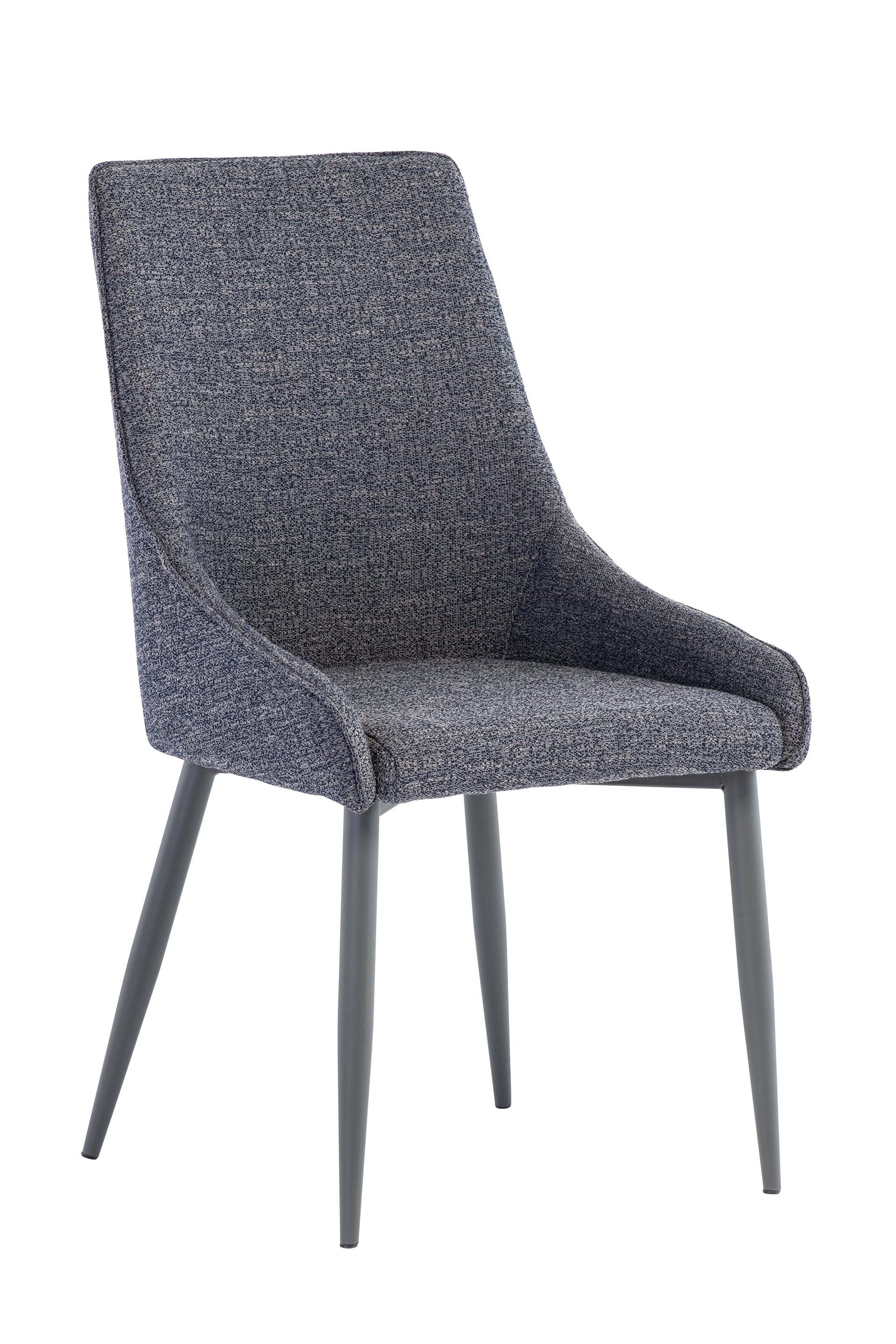 Rimbach Dining Chair (Pairs), Grey/Blue Fabric – Lc Living