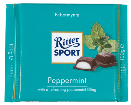 Ritter Sport Dark Chocolate Peppermint Fondant Bar 100g – Confection Affection