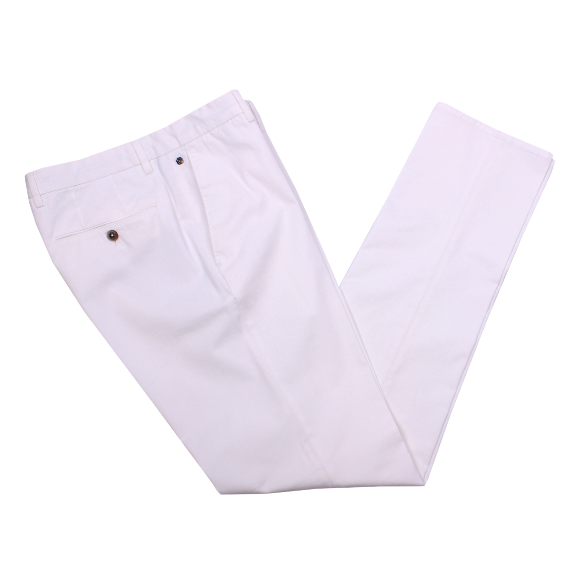 Robert Old Mens Off-White Cotton Stretch Slim Fit Chinos – 50 – Robert Old & Co