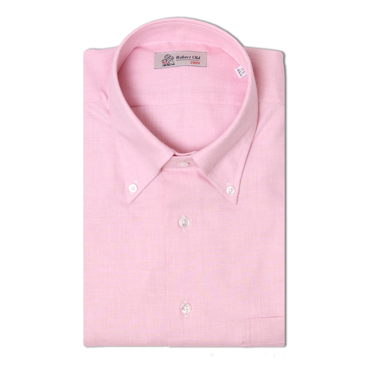 Robert Old Mens Rose Quartz Pink Cashmerello Shirt – 42 – Robert Old & Co