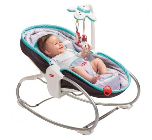 Tiny Love – 3In1 Rocker Napper – Grey / Turquoise – Fabric