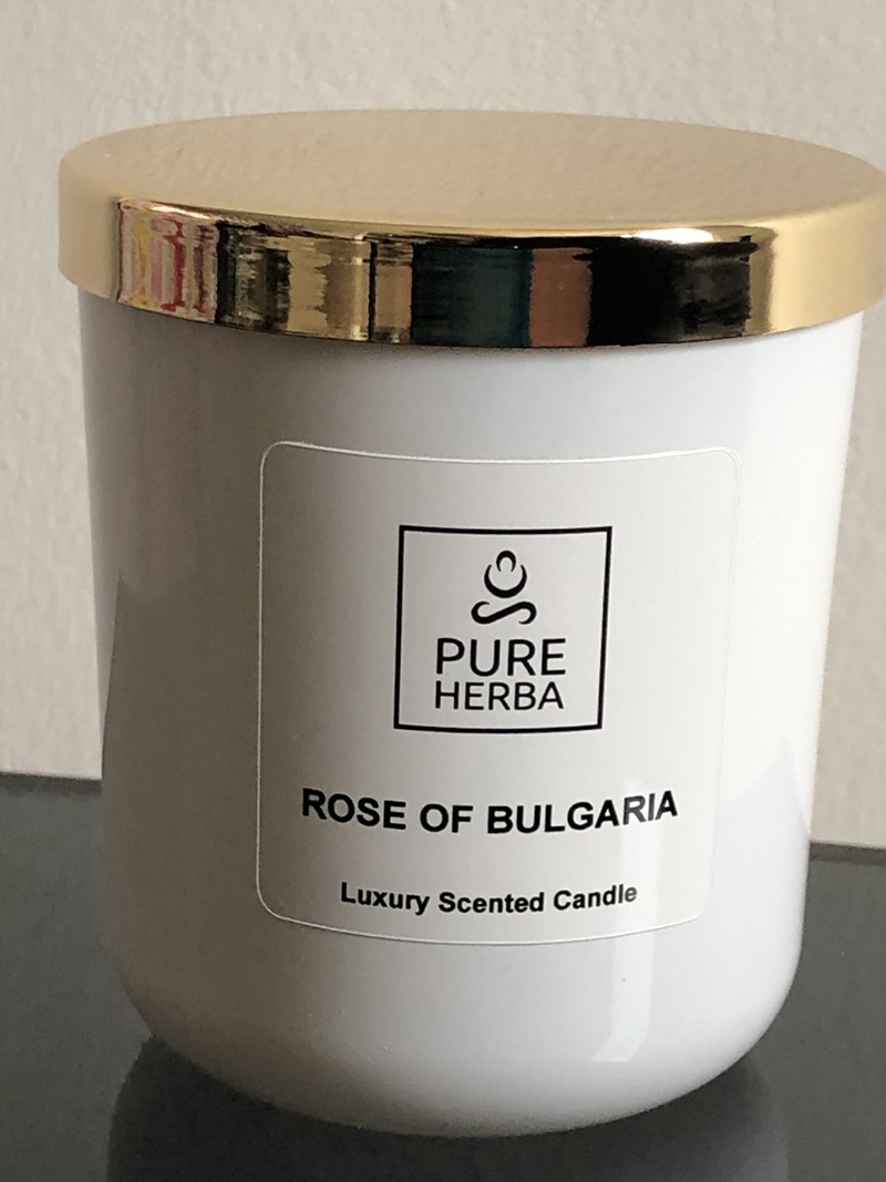 Rose of Bulgaria Candle – 100% Natural & Ethical – No Harsh Chemicals – Pure Herba