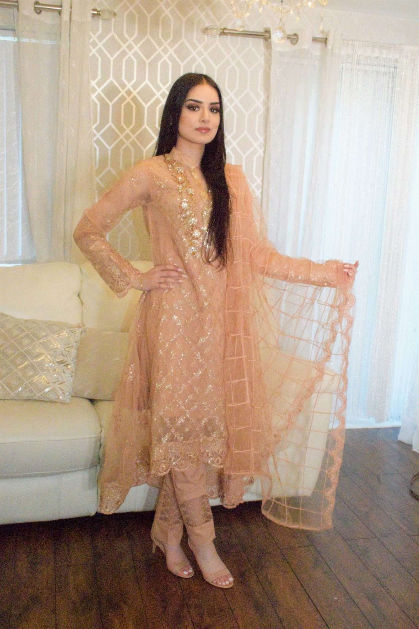 3pc Rose Gold Suit – Immediate Delivery – S – Sale Items – Party Wear – Izzza