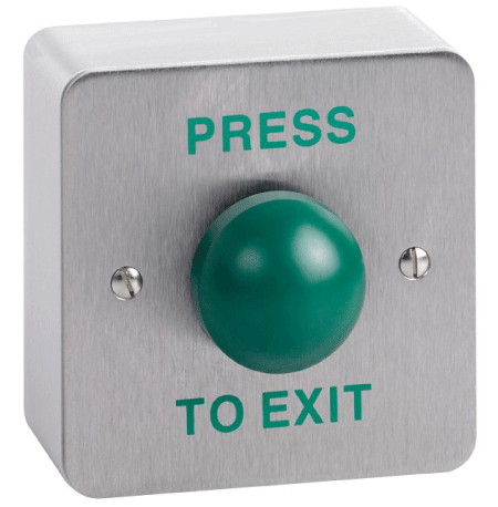 Stainless Steel Standard Green Dome Exit Switch – Online Security Products
