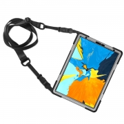 Rugged case for the iPad Pro 11 with hand & shoulder strap, kick stand and glass screen protector