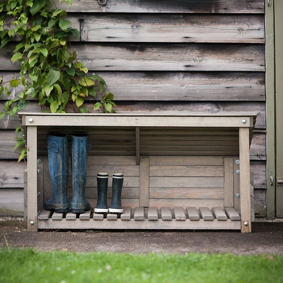 Rustic Aldsworth Outdoor Wooden Welly Boot Storage