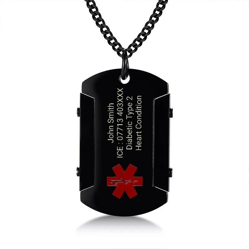 Legion Medical Alert Dog Tag Necklace – Personalised Medical