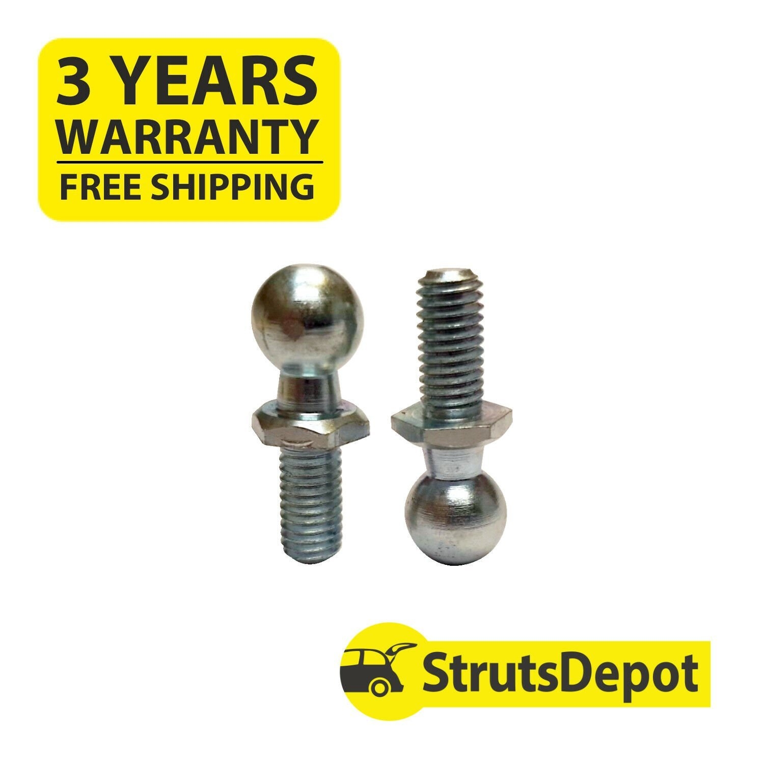 16mm M10 Ball Stud Bolts (PAIR)