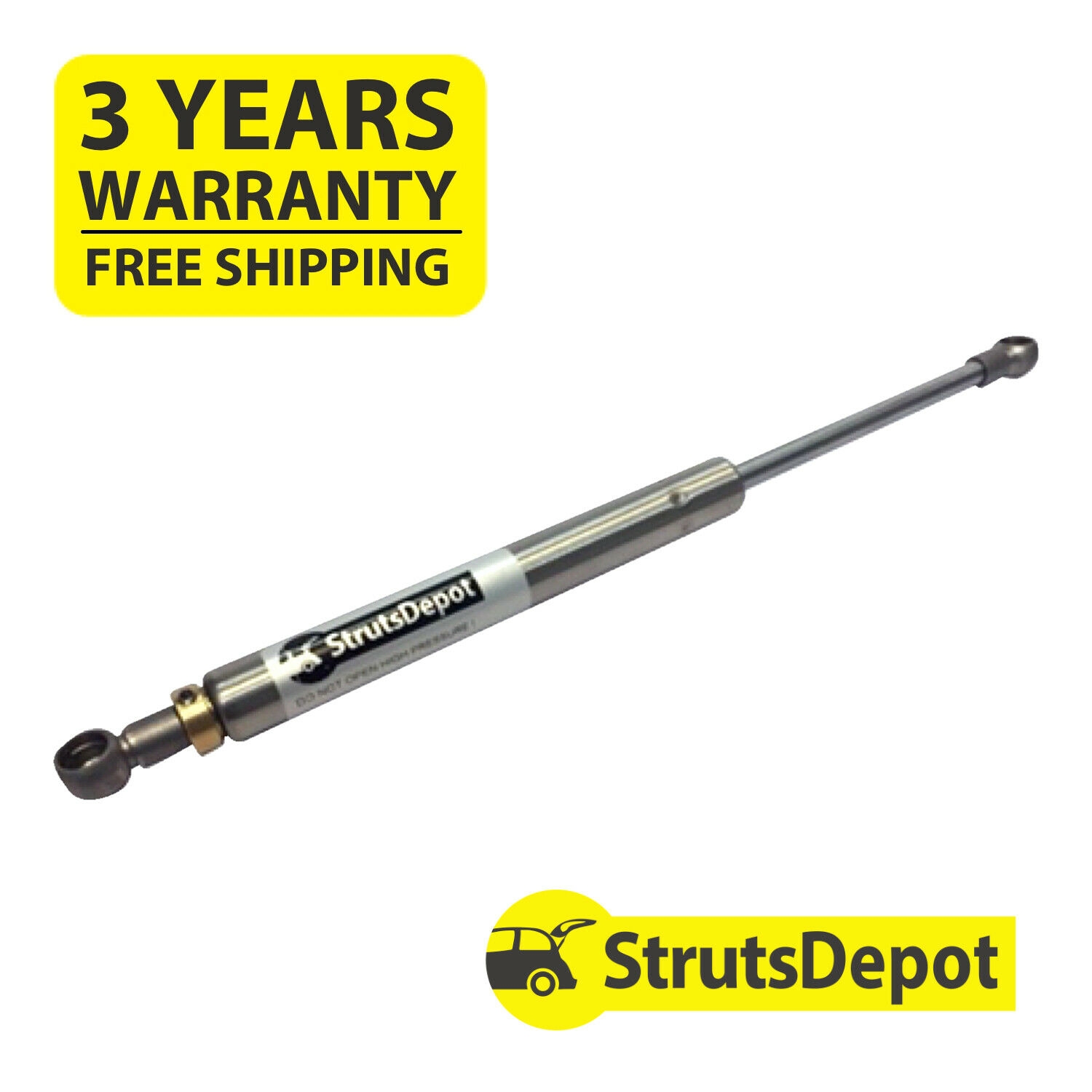 Stainless Steel Adjustable Force Gas Strut Spring 50N to 700N – 300mm – 104mm Stroke