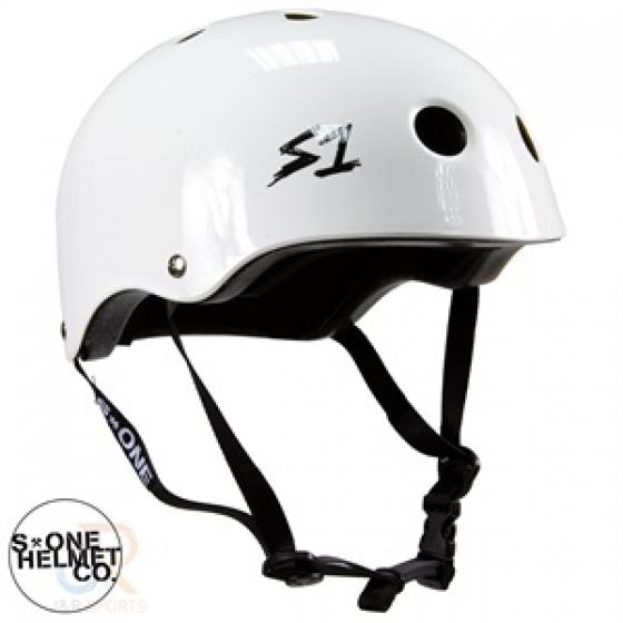 S1 Lifer Lit Scooter Helmet Gloss White Large – Ripped Knees