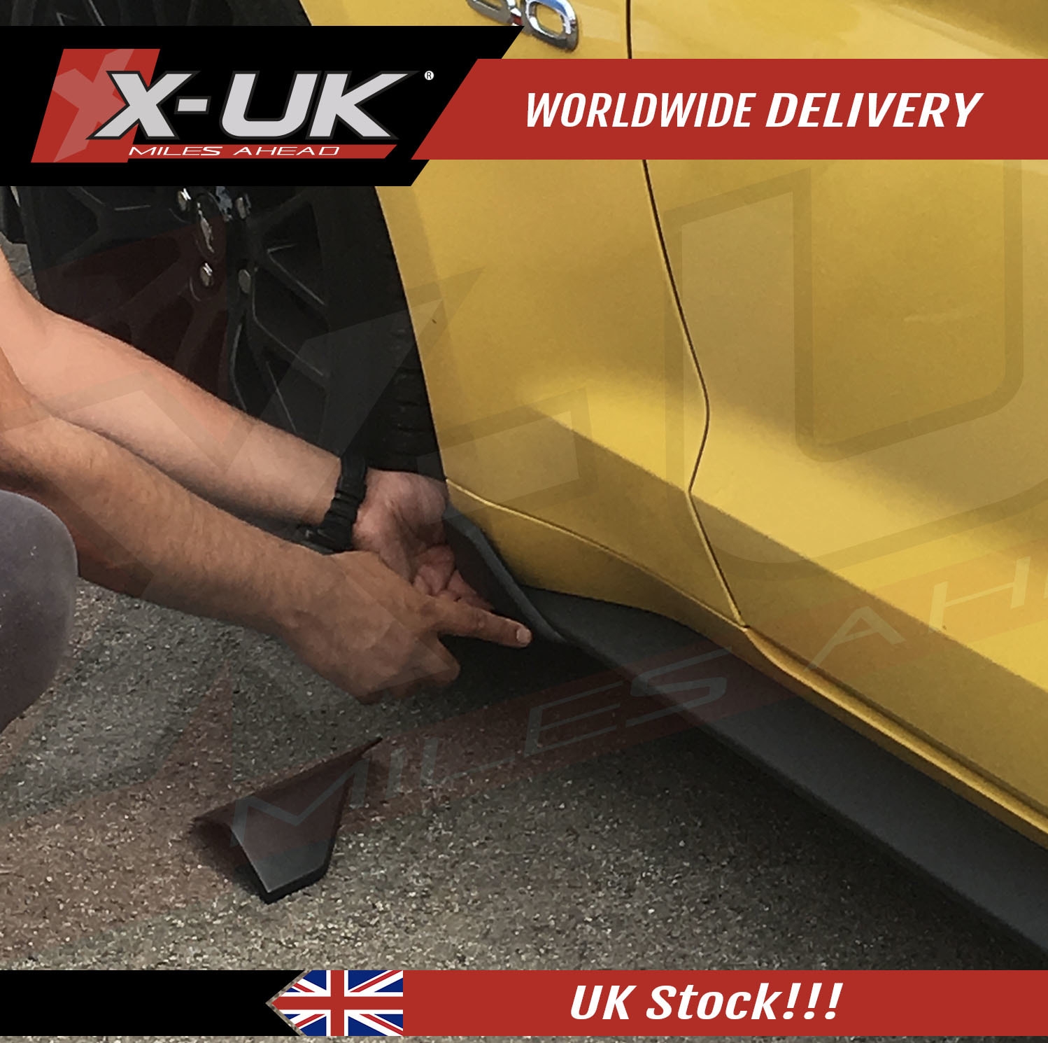 Ford Mustang 2015-2017 Front / Sides Chin Spoiler Winglets (Pair) – X-UK Ltd