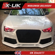 Audi Rs5 2012-2015 B8.5 Front Bumper Lower Splitter Lip Black Frp – X-UK Ltd