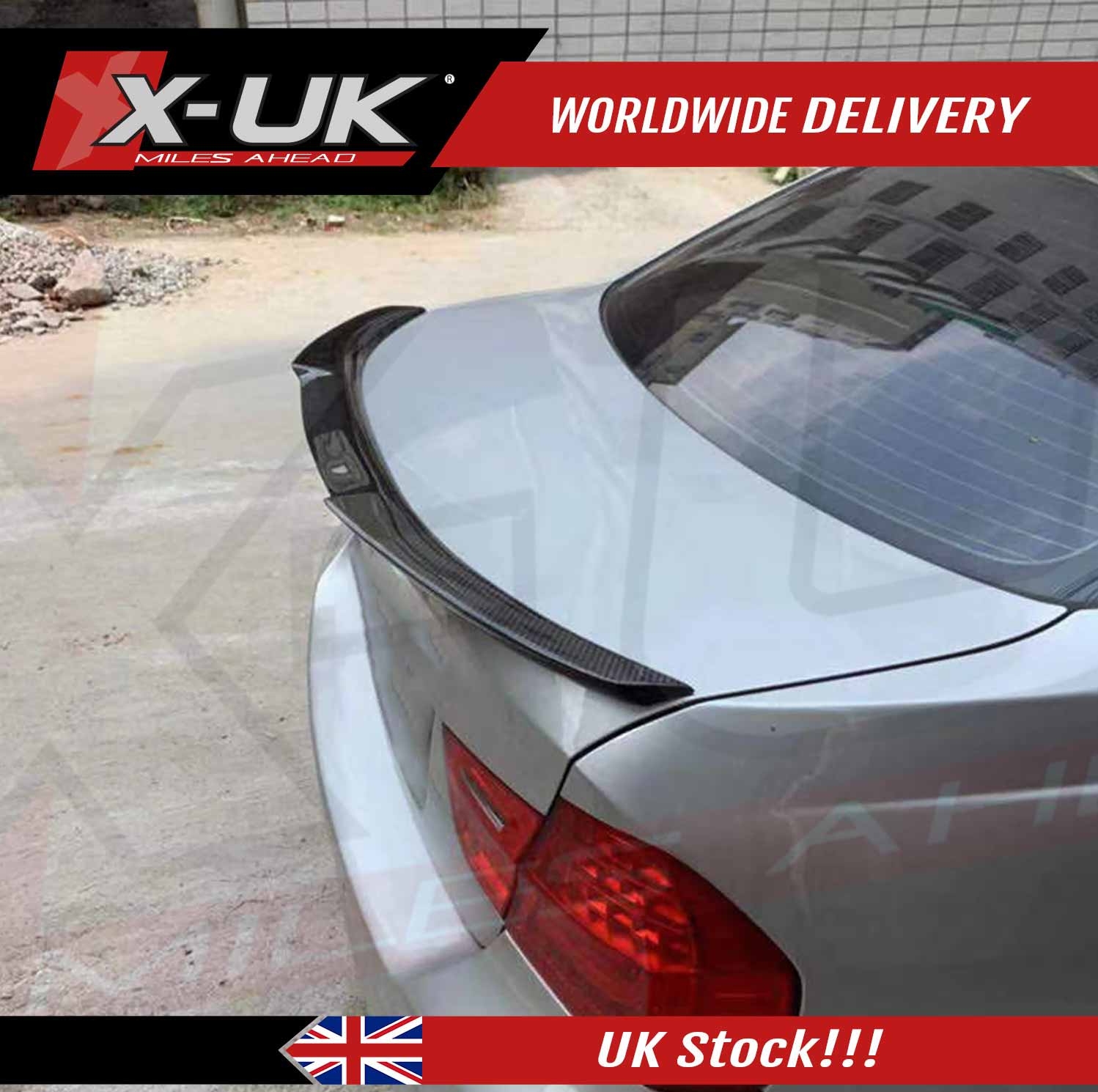 Bmw 3 Series E90 M4 Style Carbon Fibre Rear Spoiler – X-UK Ltd