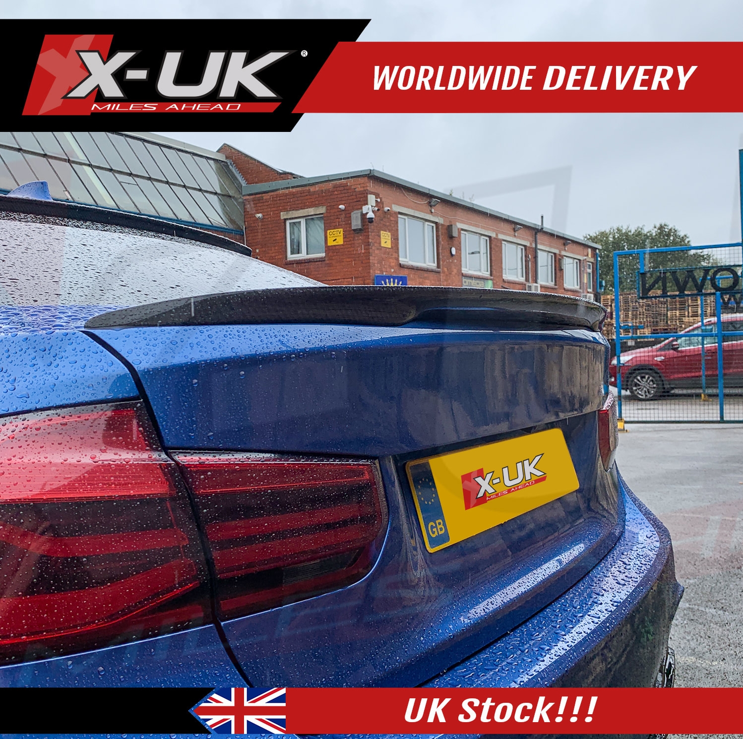 Bmw 3 Series F30 2012-2016 M Performance Style Carbon Fiber Rear Spoiler – X-UK Ltd