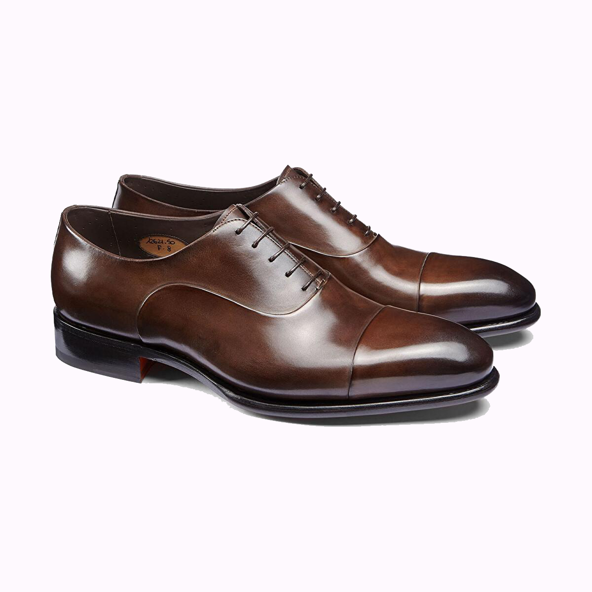 Santoni Mens Dark Brown Lace Up Oxford Shoe – Leather – 10.5 – Robert Old & Co