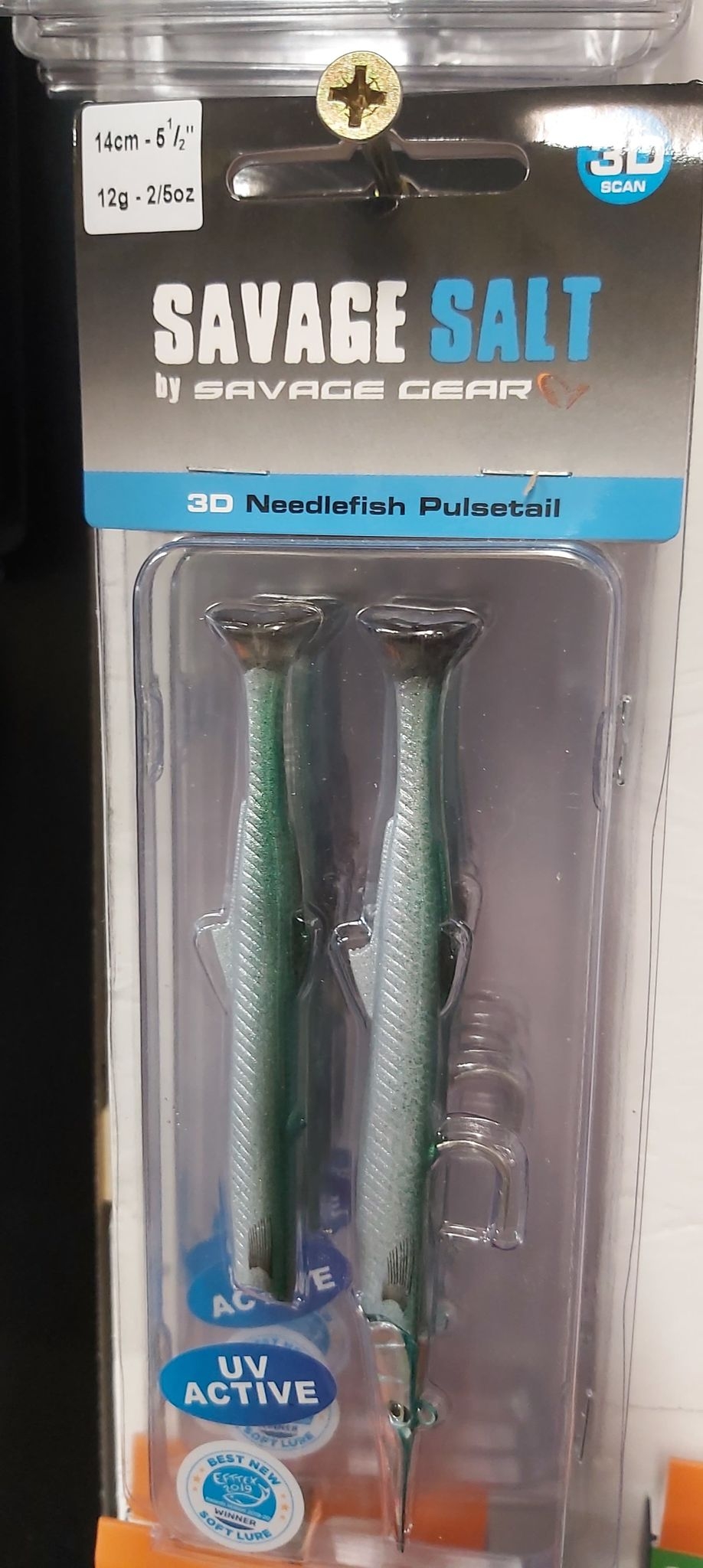 Savage Salt 3D Needlefish Pulsetail – 14cm 12g – Green Needlefish – bass fishing
