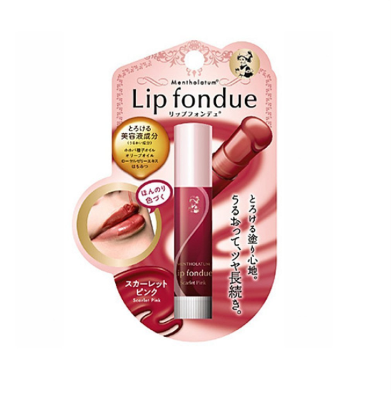 ROHTO MENTHOLATUM Lip Fondue – Scarlet Pink (4.2g) – Lip Balm – Skin Cupid