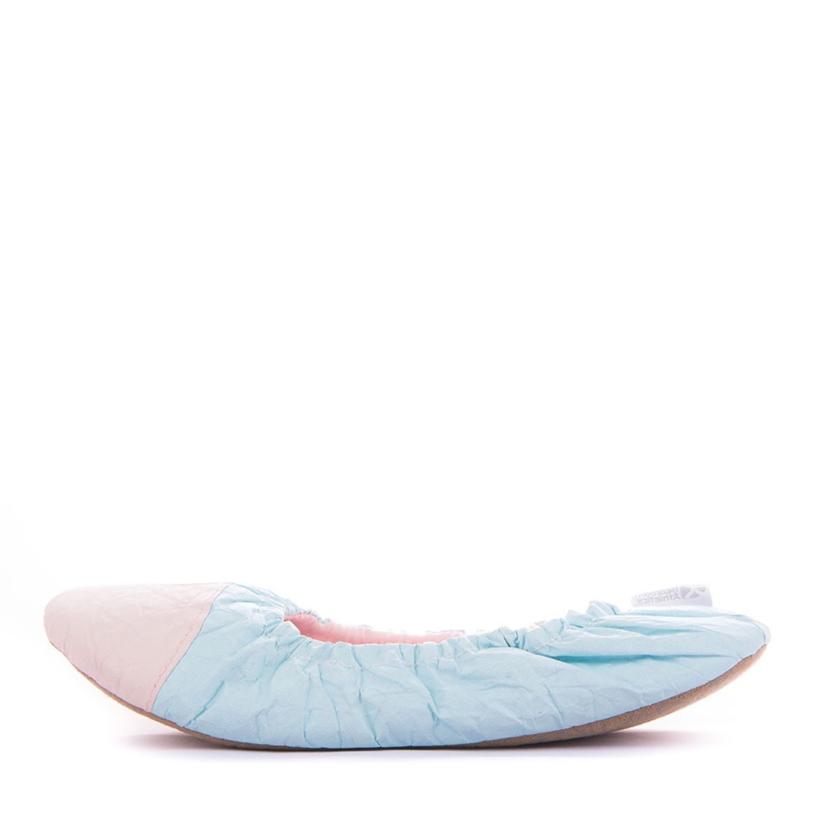 Serena Tyvek Ballerina Slippers – Small – Natural / Baby Blue – Women’s – Bedroom Athletics