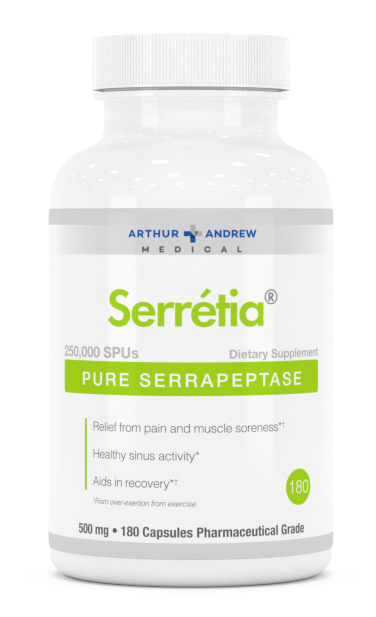Serretia Pure Serrapeptase 250,000 SPU’s | Arthur Andrews Medical | Supplement Hub UK