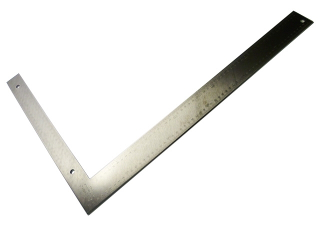 H.Webber – Rigid Durable Steel Carpenters Set Square 60cm by 40cm (Metric) – Silver Colour – Textile Tools & Accessories