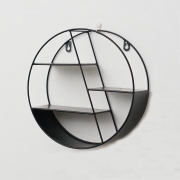 Circular Floating Shelves – Storage & Organisation – Shelving – Black – Metal – The Trouvailles