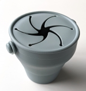 Silicone Snack Pots Blue Ether – Children’s Silicone Tableware – Tiny Roo