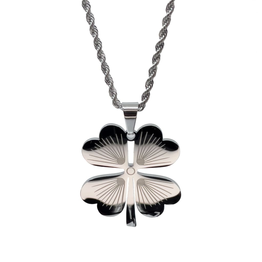 Silver Clover Necklace £34.99 65+5cm – Silver – Ezavision