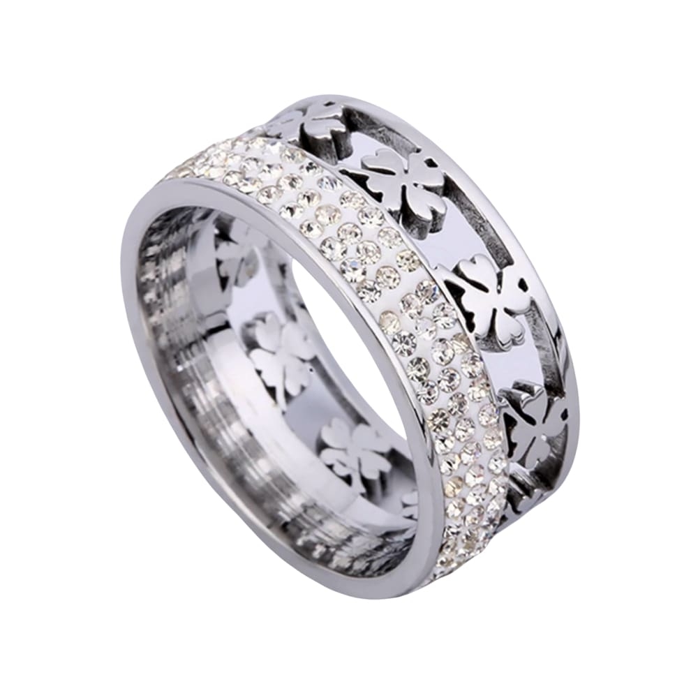 Silver Clover Ring 11 – Silver – Ezavision