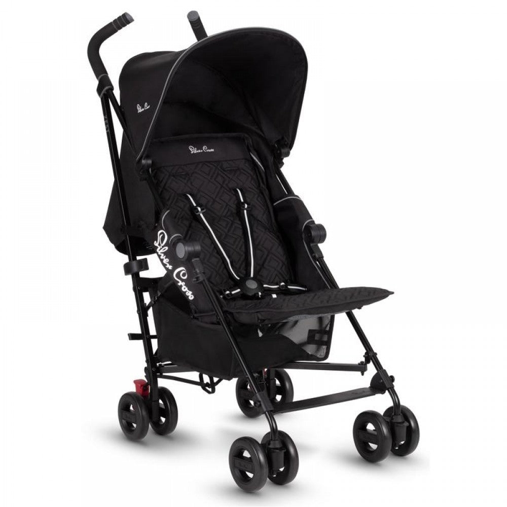 Silver Cross Zest Pushchair- Black – SX2242.BK None – For Your Baby