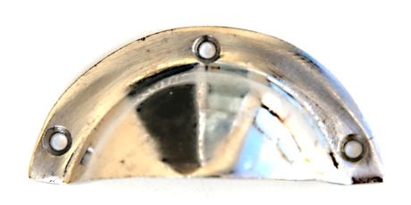 Knobbles & Bobbles – Plain Cabinet Cup Handle – Cupboard Hardware – Silver – Silver – 9cm – Variant 11019