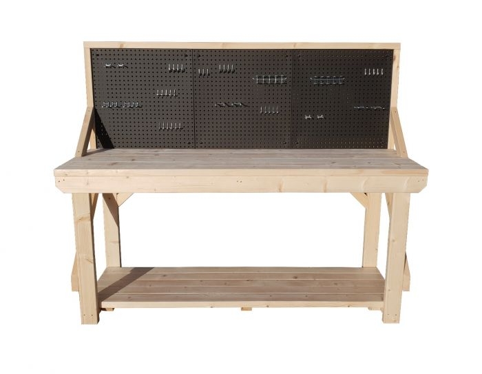 Heavy Duty Wooden Workbench With Peg Board 4FT and 6FT – 46 piece peg kit INCLUDED!!