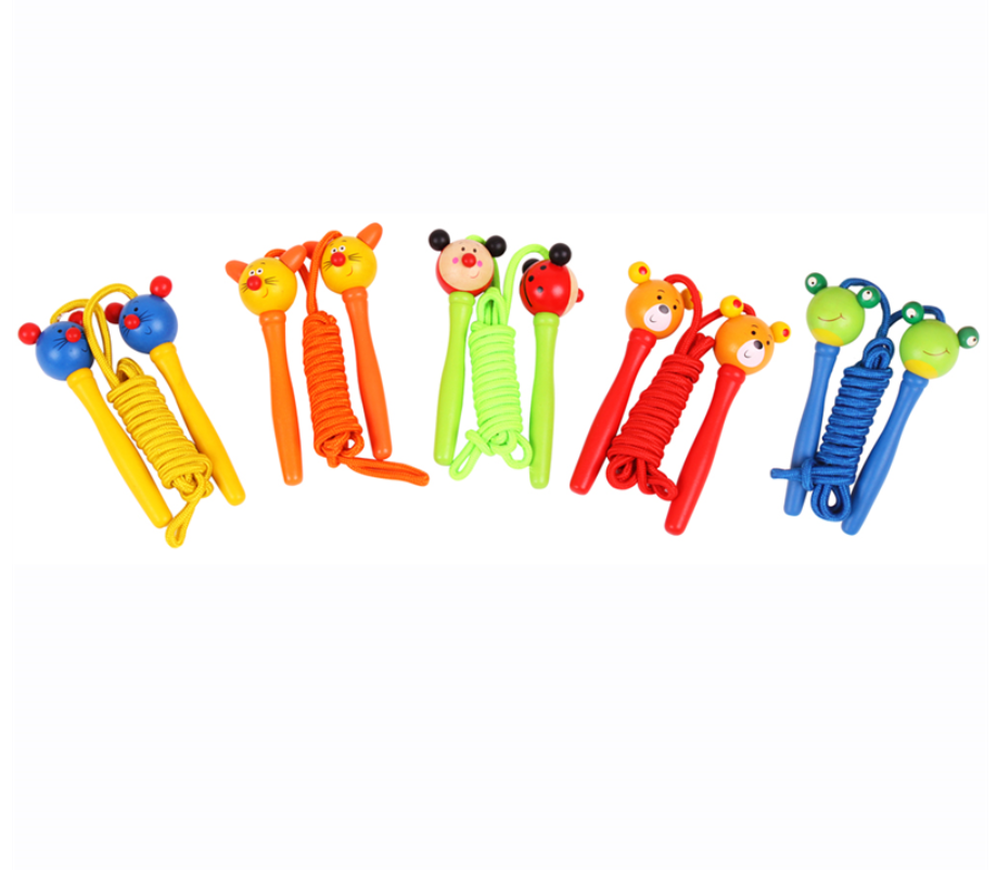 Bigjigs Wooden Skipping Rope Bear – Children’s Learning & Vocational Sensory Toys For Children Aged 0-8 Years – Summer Toys/ Outdoor Toys