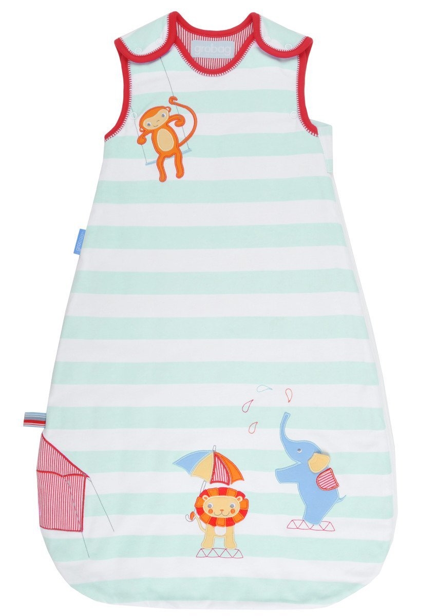 The Gro Company – Sleepy Circus 1Tog 18 – 36 Months – White / Red / Green – Polyester