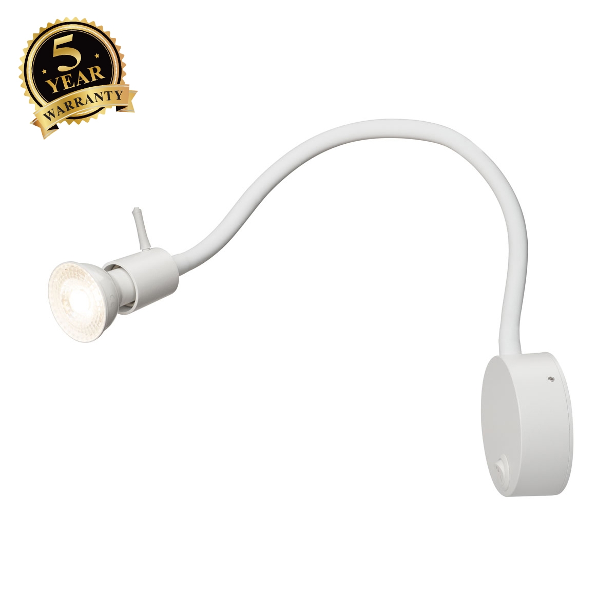 1002607 DIO FLEX PLATE QPAR51 WL indoor surface-mounted wall light, white