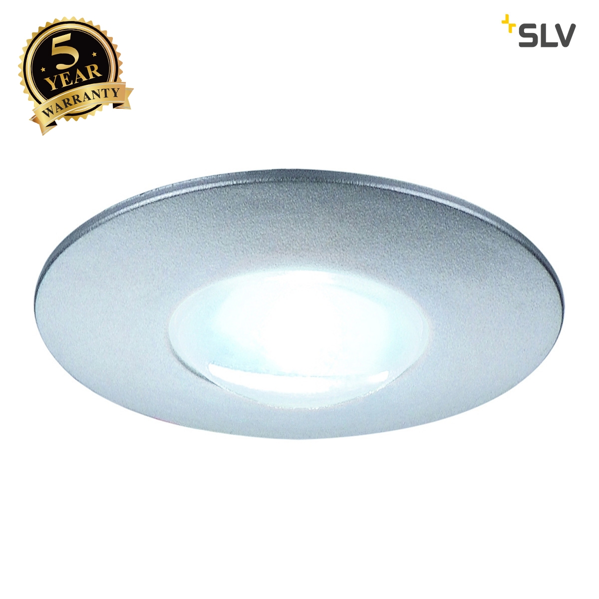 SLV DEKLED recessed light, round, silver metallic, 1W LED, white , 4000K 112240