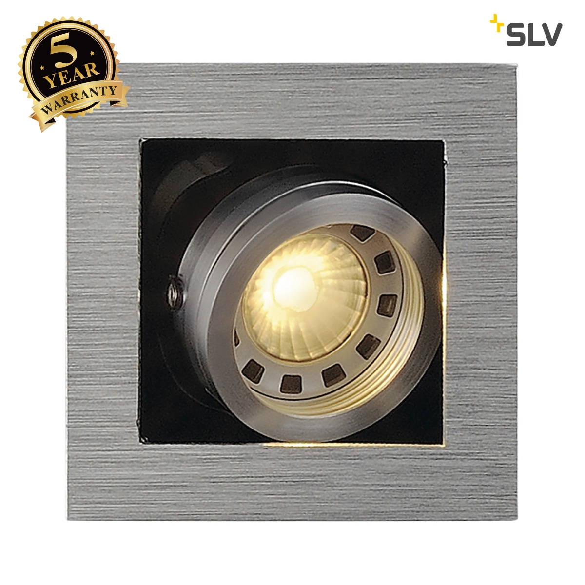 115516 Kadux 1 GU10 50W Brushed Aluminium Downlight