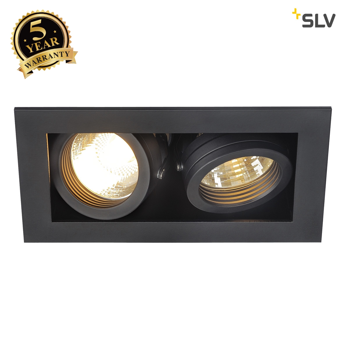 115520 Kadux 2 GU10 2x50W Downlight Matt Black