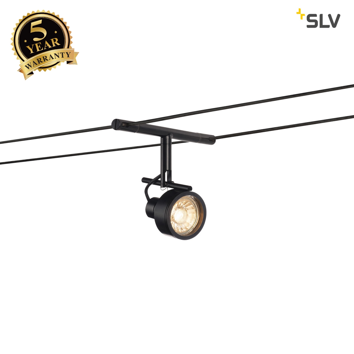 SLV SALUNA, cable luminaire for TENSEO low-voltage cable system, QR-C51, black 139130
