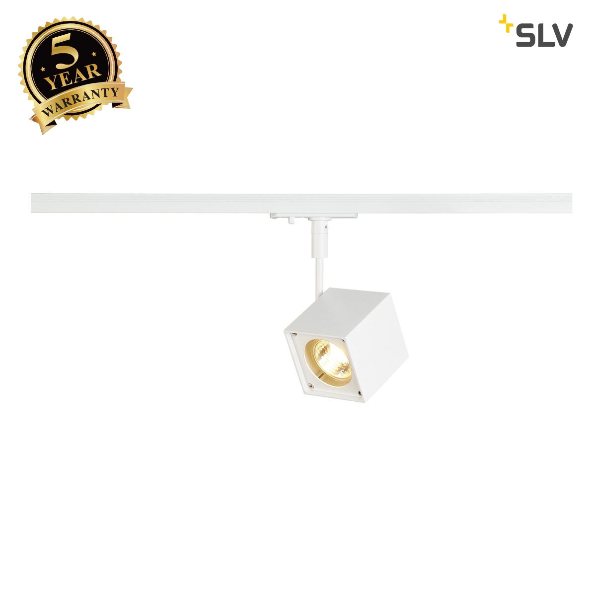 SLV ALTRA DICE SPOT, square, white , GU10, max. 50W, incl. 1-circuit adapter 143351