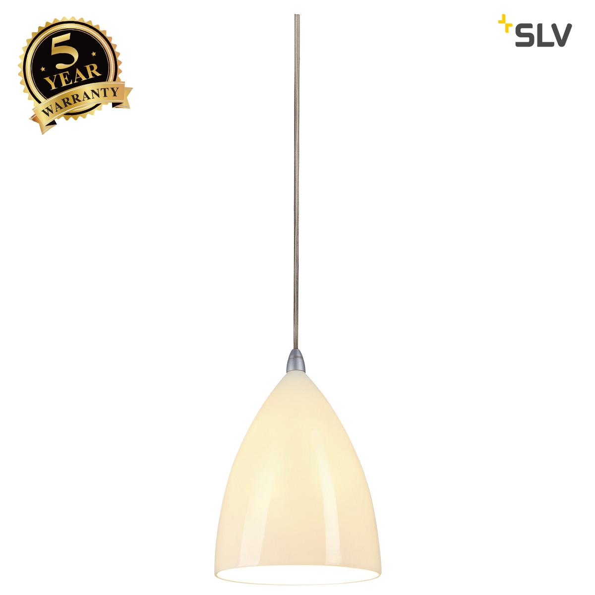 SLV TONGA IV pendant, white ceramic shade, E14, max. 60W, incl. 1-circuit adapter 143594