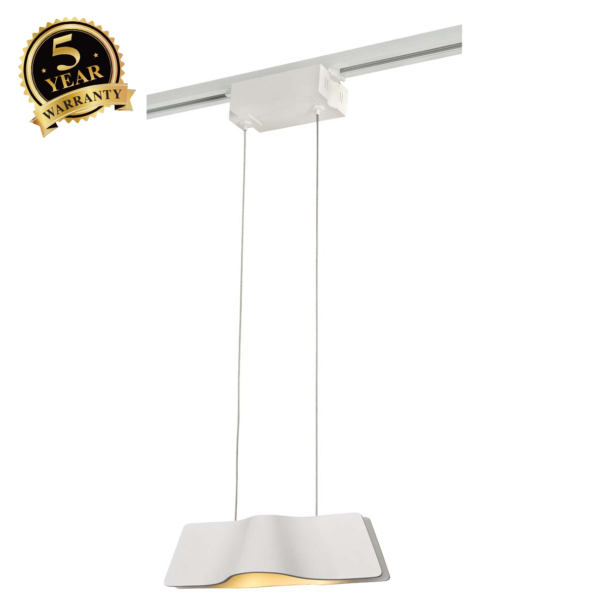 144001 Wave Pendant LED 9W 3000K 1 Circuit 240v Track Light White