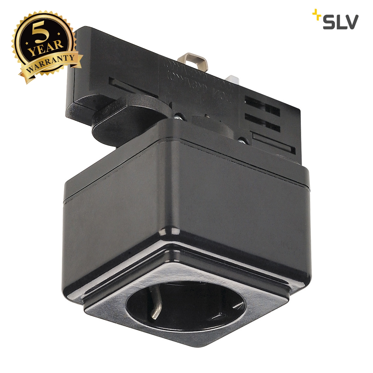 SLV EUTRAC power socket adapter, black 145700