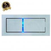 SLV BEDSIDE LEFT recessed walllight, silver-grey, 3W LED,4000K, blue orientation LED 146240