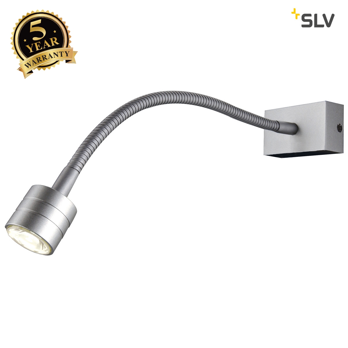 SLV IVED GOOSE CANOPY, silver-grey , 1W LED, 3000K, incl. driver 146512