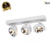 SLV KALU 3 wall and ceiling light, matt white, 3x QRB111, max. 3x 50W 147271