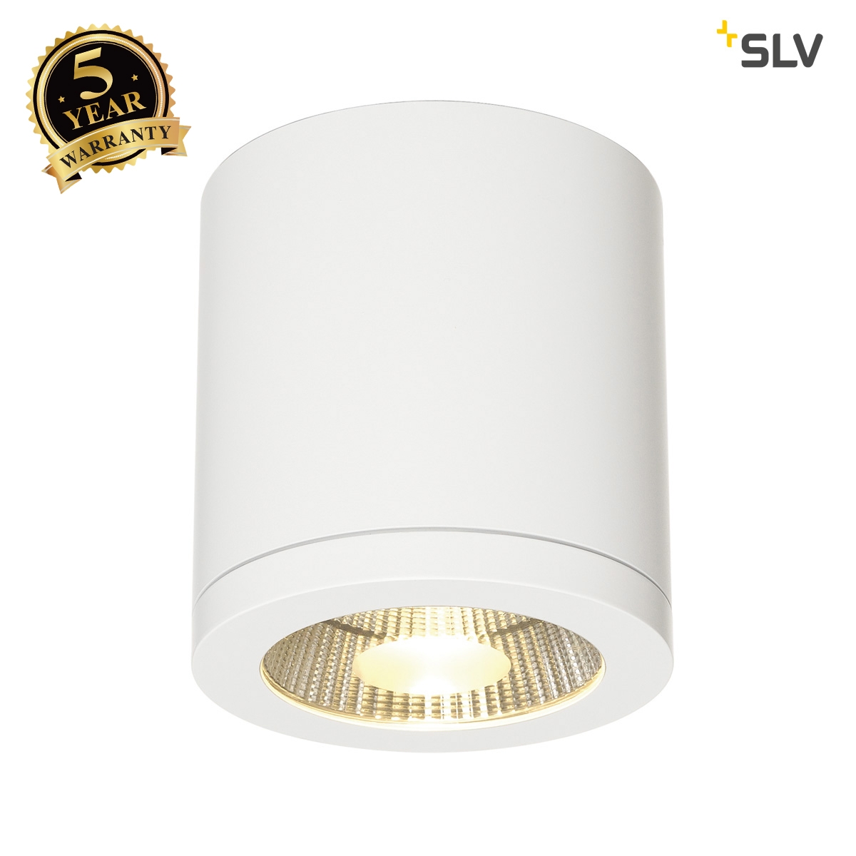 SLV ENOLA_C LED ceiling light, CL-1, round, white, 9W LED, 35°, 3000K 152101