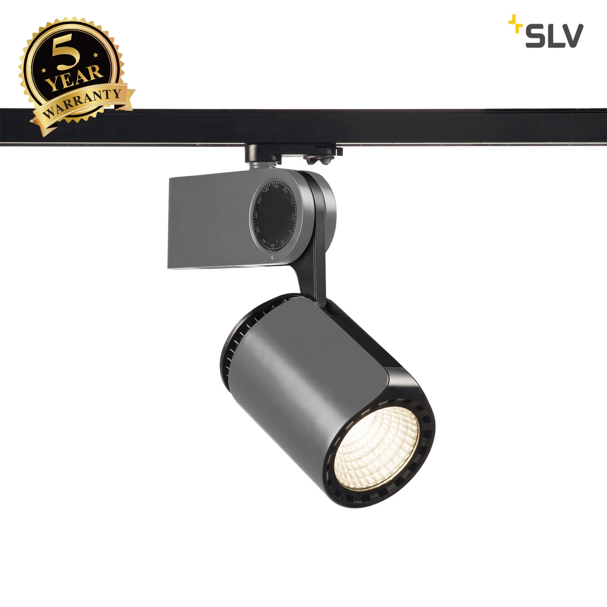 SLV DANCER LED Spot, silver-grey/black, 3000K, incl. 3-circuit adapter 152924