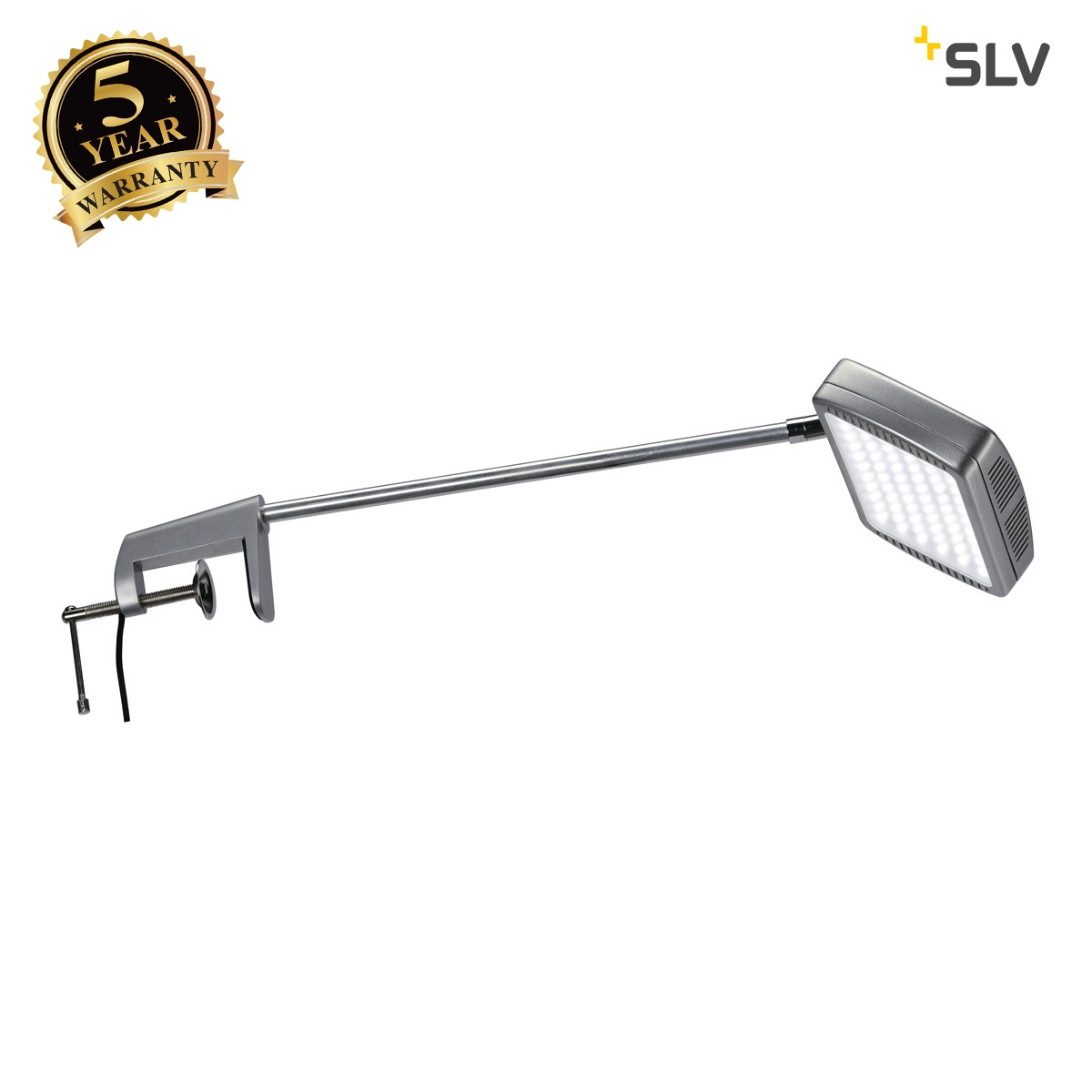SLV LED DISPLAY, silver-grey, SMD LED 16W, 4000K, incl. power supply and mains plug 170401