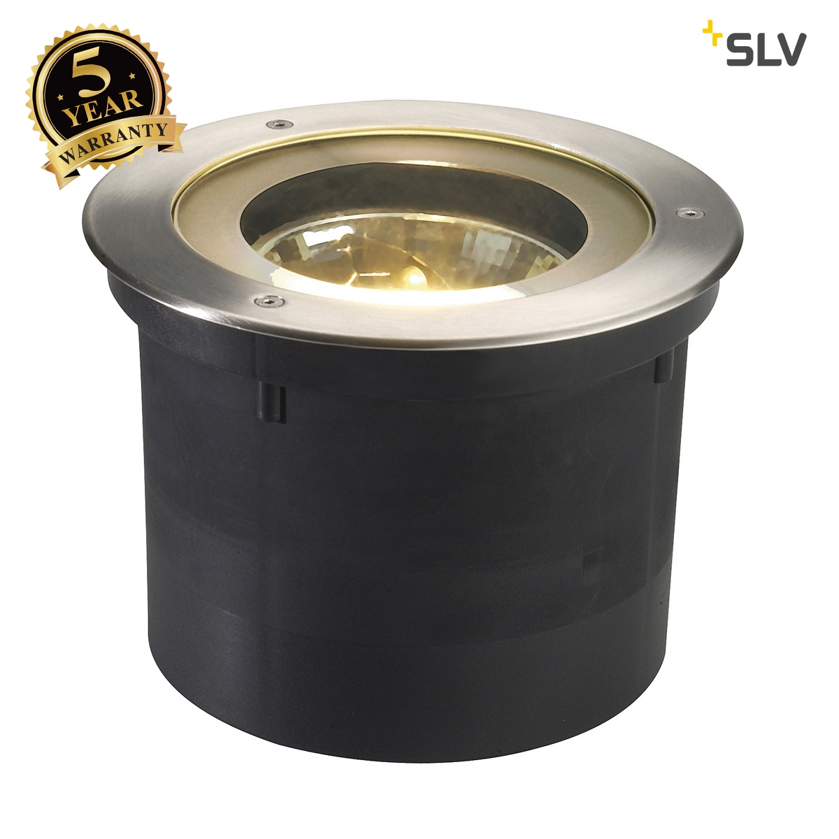 SLV ADJUST QRB111 inground fitting , round, stainless steel 304, max. 50W, IP67 227090