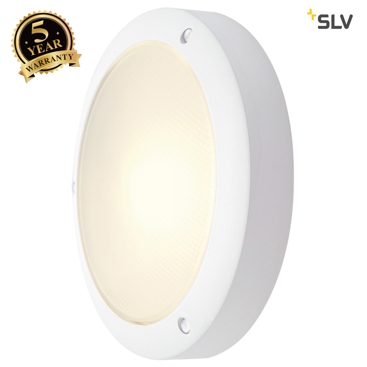 SLV BULAN wall and ceiling light, round, white, E14, max. 60W, frosted glass 229071